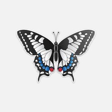 Beautiful White Butterfly Vinyl Sticker Decal