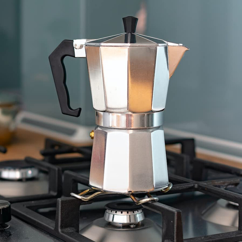 1-12 Cups Italian Coffee Maker Latte Maker Expresso Moka Pot Stove Safe Top  uk