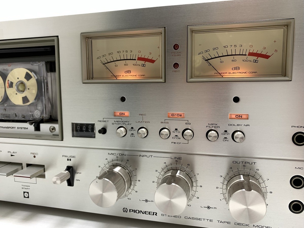 PIONEER CT-97 Rack 2 Motor 2 Head Stereo Tape Deck Vintage 1976