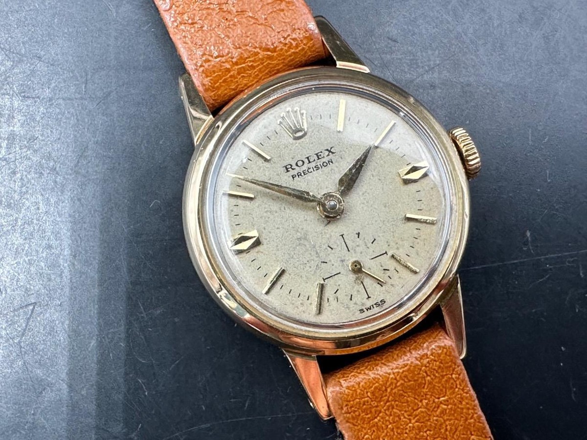 1943 18kt Pink Gold Ladies Rolex ref 9339 Dress Watch | eBay