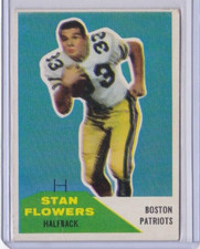 1960 FLEER FOOTBALL #115 STAN FLOWERS BOSTON PATRIOTS C IDBB