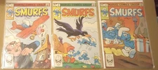 Marvel Comics Group Smurfs #1 2 3 Lot Complete Set Peyo Papa Gargamel 1980s