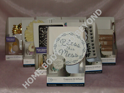 BETTER HOMES & GARDENS & MAINSTAYS Fragrance Oil Plug in Diffuser You Choose