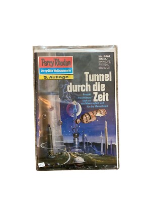 Perry Rhodan Nr. 664 Tunnel durch Zeit Romanheft Inkl. 2 Aufkleber 25 Jahre PR