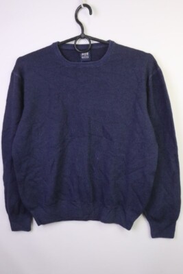 Boggi Milano Blue Knitted Crew Neck Long Sleeves Pullover