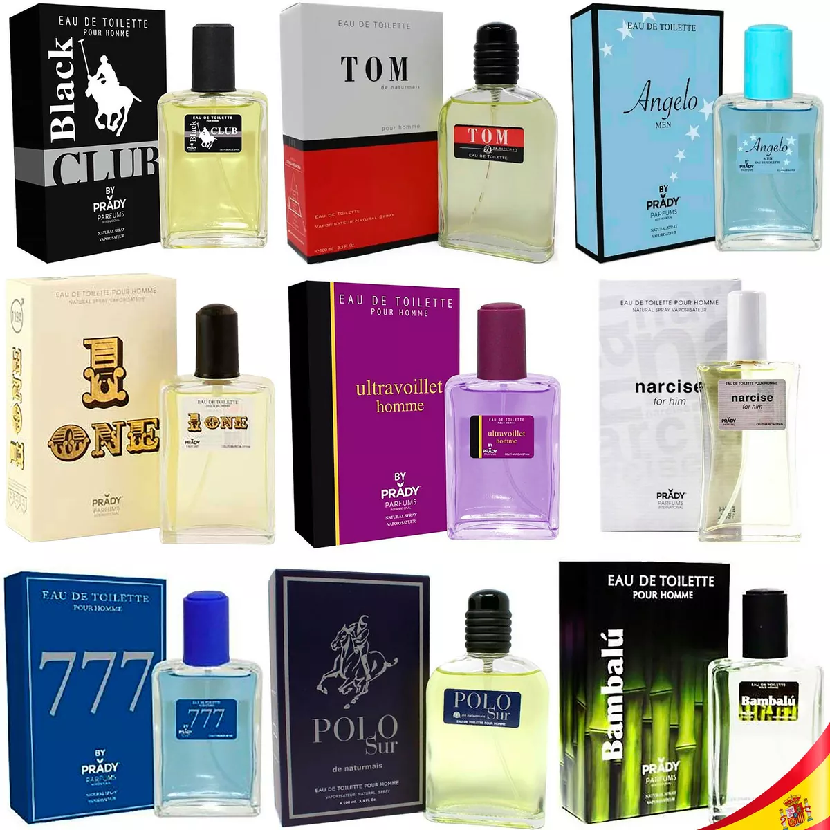 Colonia para Hombre PRADY Perfume 100ml Agua Eau de Toilette
