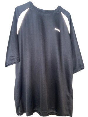 men short sleeves reebok tee shirt black and white size XXL