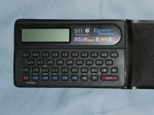 Seiko SII TR-2500 European Translator, calculator and memo recorder. New price.