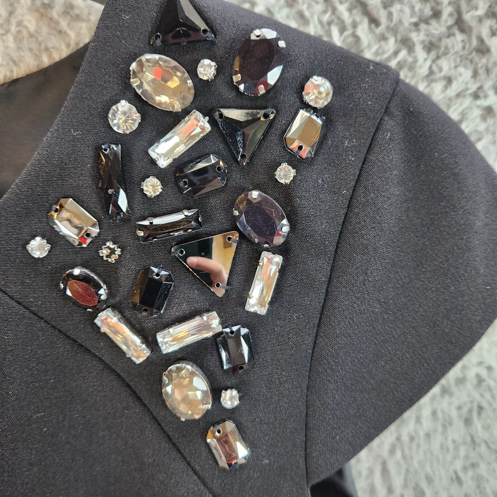 Abito Alyx Fit & Flare 10 Petite Nero Rayon Elasticizzato Cappuccio Manica Classico Schiena Zip