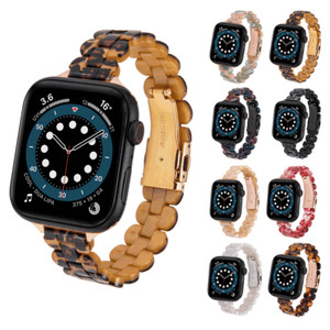 For Apple Watch Series 9 8 7 SE 6 5 4 3 2 Slim iWatch Band Resin Strap Bracelet