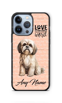 Custom Lhasa Apso Dog Personalized Pet Phone Case Cover for iPhone Samsung gift