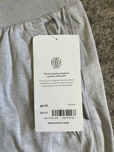 Women’s Athleta Sweat Pant Joggers Size XS Tp Gray Drawstring Q7 - Picture 7 of 8