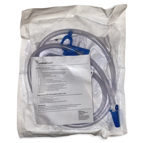 NWT Cardinal Health Premium Vented Drainage Bag With Double Hanger