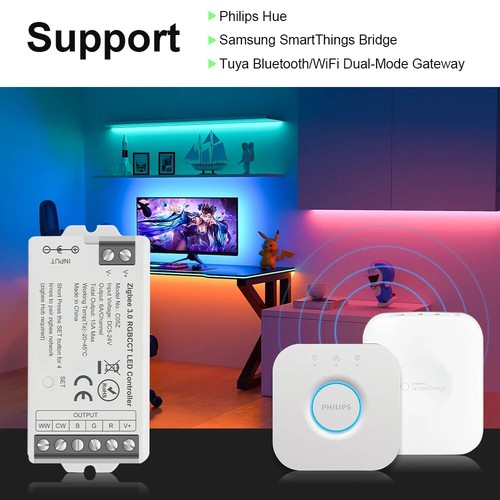 LED Controller CCT RGB RGBW RGBCCT LED Strip Smart Dimmer Support Hue Bridge - Picture 4 of 30