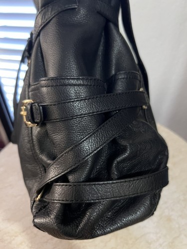 Michael Kors Gansevoort Large  Black Leather Satchel Handbag. Removable Strap - Picture 7 of 23
