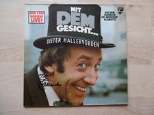 Dieter Hallervorden autograph signed LP cover "With the face..." vinyl