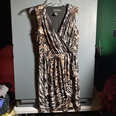 Donna Morgan Size 4 Leopard Print Dress 