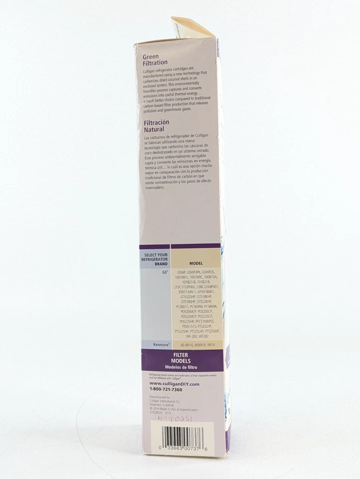 Culligan RF-G3 GE GSWF Refrigerator Water Filter – Replacement Cartridge – NEW - Image 2 of 4
