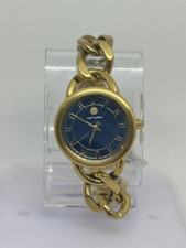 NEW Tory Burch Ravello GoldTone Stainless Steel Link Bracelet Watch 32mm TBW7212
