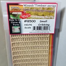 Flexible Small Wall Cribbing HO / N   3-3/4" x 12" Chooch 8500 Model Railroad