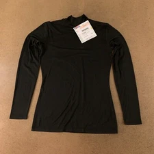 32 Degrees Heat Women's Size Small Black Long Sleeve Mock Neck Tee NWT