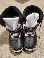 Totes Toasty White Girls Snow Boot in Black, Pink and White Snow Boots Sz 4
