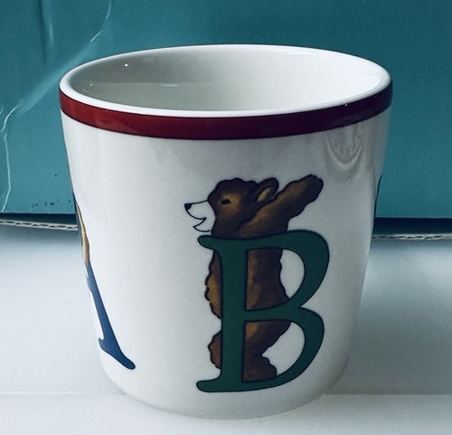 NIB Tiffany & Co. Gift For Kids 2PC Set Cup & Plate Alphabet Bears Japan 1994 - Picture 4 of 13