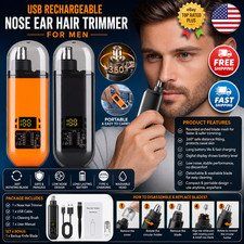 USB Rechargeable Nose Ear Hair Trimmer for Men Portable Clipper Original