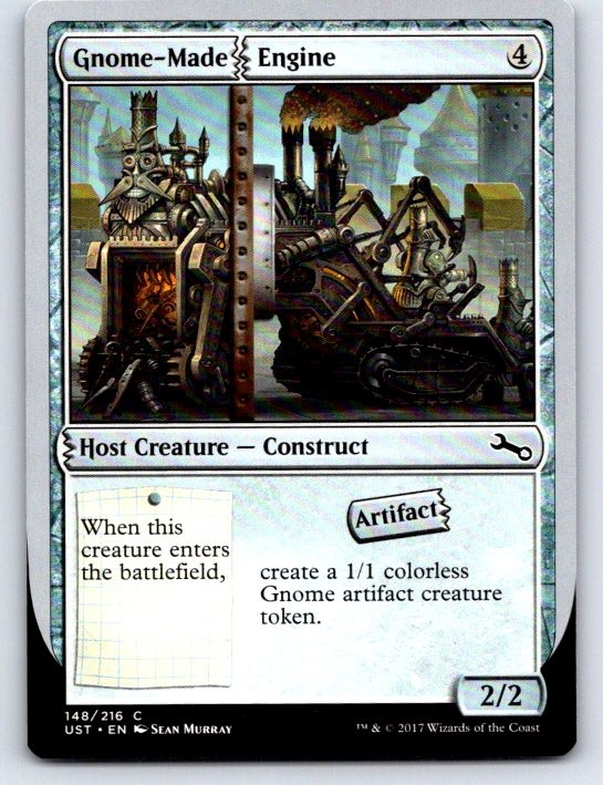 Gnome-Made Engine 148 Common Unstable Magic: The Gathering Lightly Played