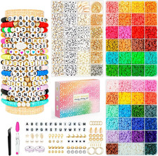 Friendship Bracelet Kit, 14,000Pcs 48 Colors Bracelet Making Kit Clay Beads with