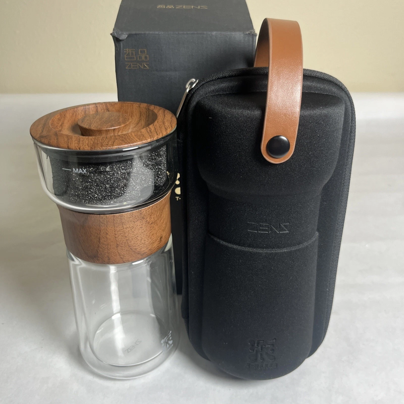 ZENS Modern Glass Tea Infuser Teapot Smart One Touch Tea Maker for Loose Tea
Opens in a new window o