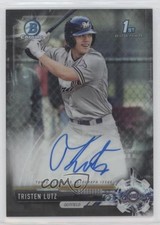 2017 Bowman Draft Chrome Pick Black Refractor 19/75 Tristen Lutz Auto 13iq