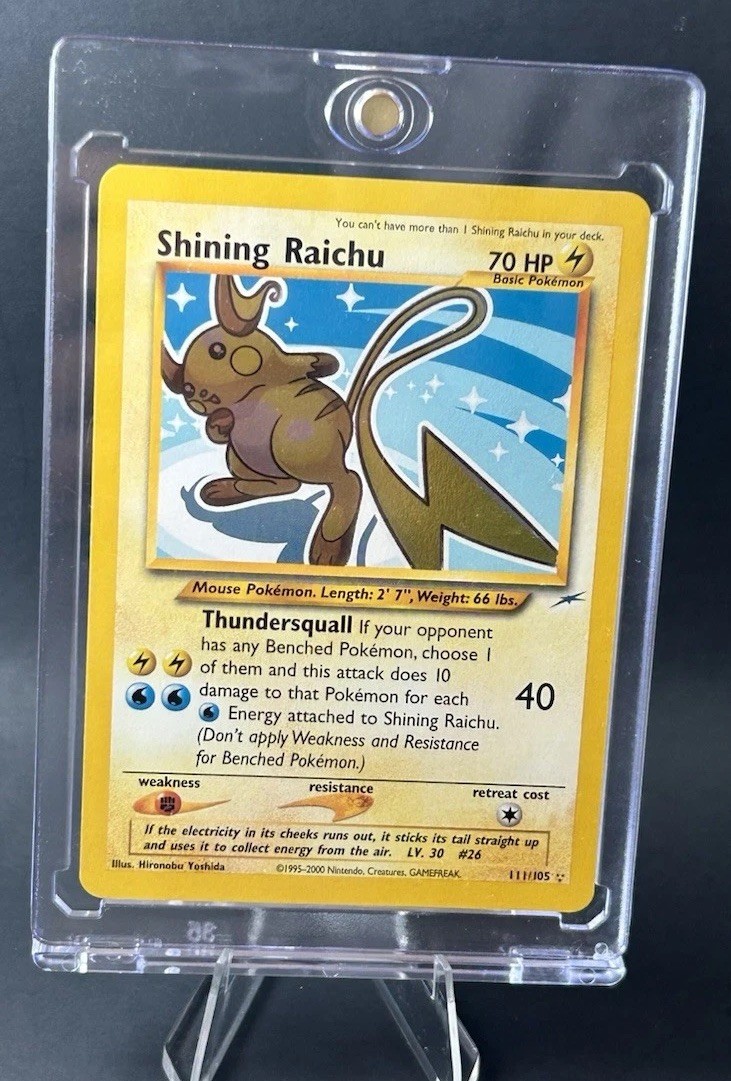 Shining Raichu Neo Destiny Secret Rare Holo 111/105 - LP POKEMON TCG Shining Raichu Neo Destiny Secret Rare Holo 111/105 - LP POKEMON TCG