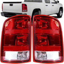 Tail Lights Compatible with 2007-2014 GMC Sierra 1500 2500 3500 HD  Driver and