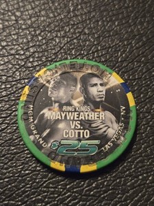 $25 chip MGM Grand Mayweather vs Cotto Ring Kings 2012 CASINO RARE LAS VEGAS