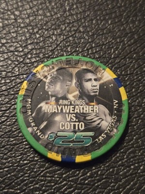 $25 chip MGM Grand Mayweather vs Cotto Ring Kings 2012 CASINO RARE LAS VEGAS