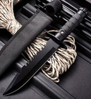 Carbon Steel Universal Survival Knife & Fiberglass Reinforced Handle Ships Free — photo 3
