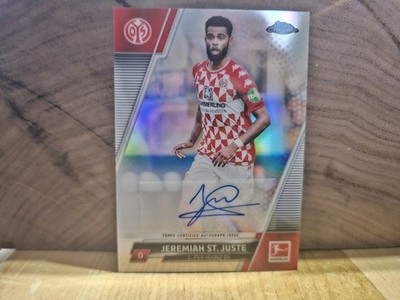  2021-22 Topps Chrome Bundesliga Jeremiah St. Juste  Autograph Refractor (AU)