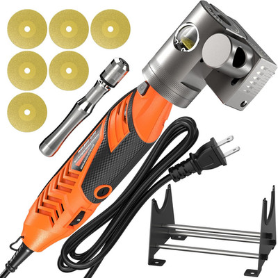 Tungsten Electrode Sharpener Grinder, 10° 60° Stepless Angle Adjustment, Fits 0.