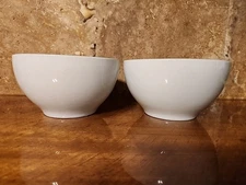 Pottery Barn Great White Collection Set of 2  Cereal Bowls 6" Discontinued