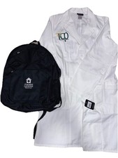 Cherokee Modern Classic Unisex Lab Coat White 2319 LARGE  Backpack READ LOGO
