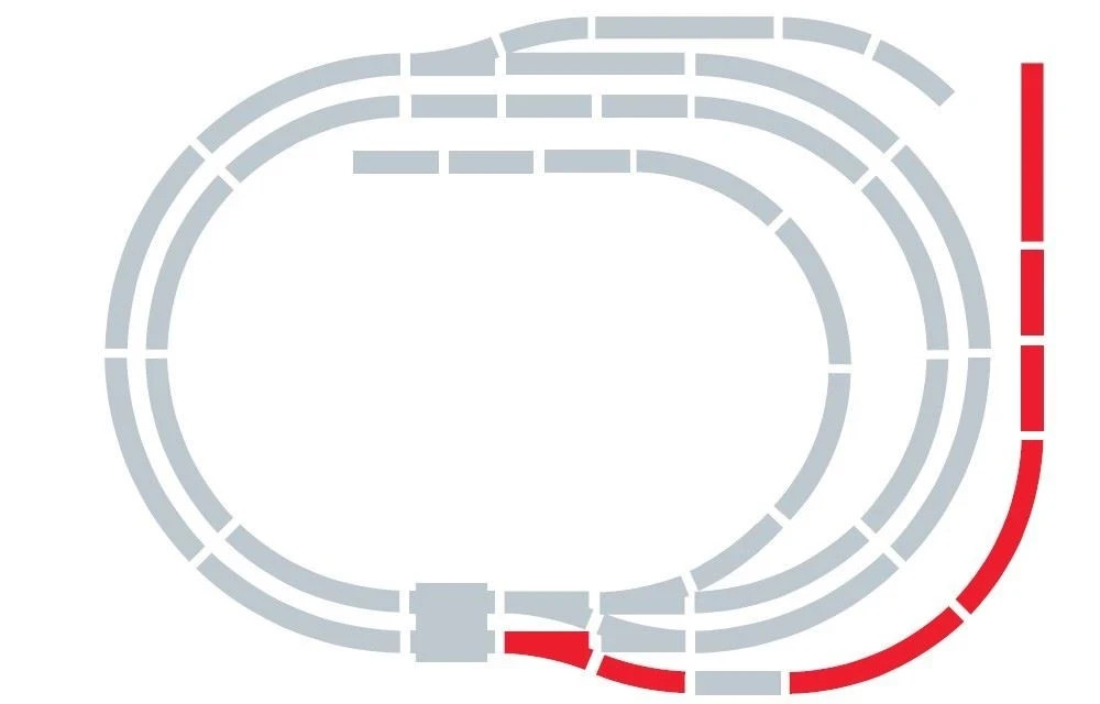 Pack Extension E HORNBY R8225 pour circuit de train miniature echelle 00 scelle