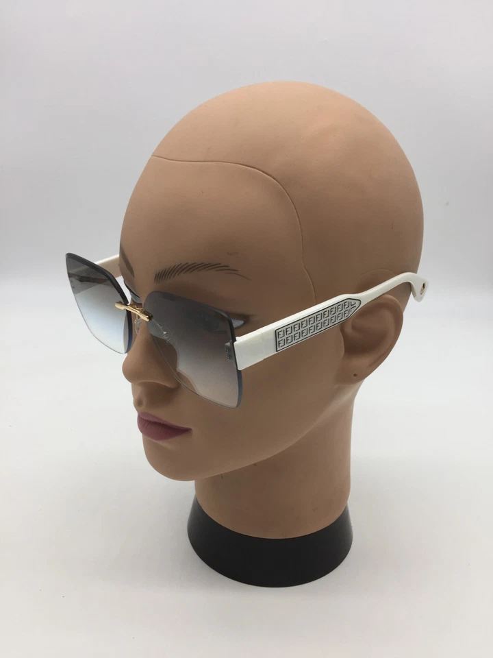 Gafas de sol Fendi para mujer de diseñador doradas/blancas 63-16-146 lentes verdes Foto 3 de 4