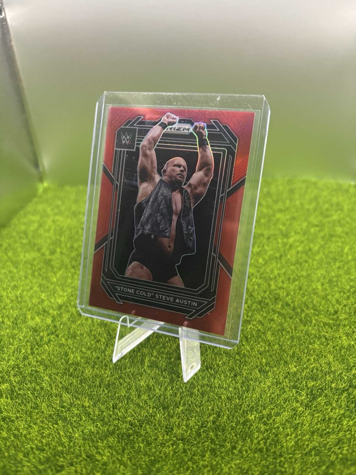 2023 Panini Prizm WWE - Steve Austin #197 Red Prizm 137/299