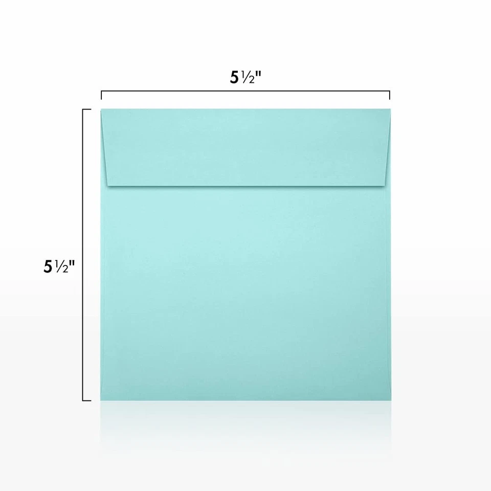Sobres cuadrados Seafoam 5,5x5,5 perfectos para invitaciones y anuncios Foto 3 de 4