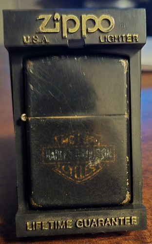 Vintage Harley-Davidson Motor Cycles Zippo Lighter Model 218BS Bradford PA USA