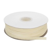 "Samtband Geschenkverpackung 50Yard X1/4\" Cremefarbenes Einseitiges Samtbandrolle"