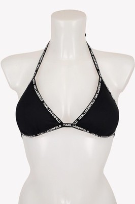 Karl Lagerfeld Damen Bademode Gr. 38 (M) Schwarz NEU Top Bikini-Oberteil Sommer