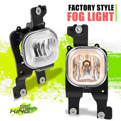 Factory Style Fog Light Lamps for Ford F250 F350 F450 F550 SD 08-10 Chrome Pair