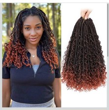 Karida 9 Pack Goddess Box Braids Crochet Hair 14 inch, Crochet Braids t350